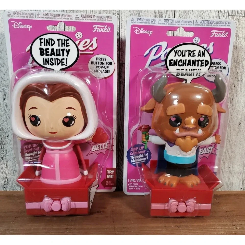 Funko Popsies Disney Belle Beauty & the Beast Pop Up Greetings Lot of 2 NEW